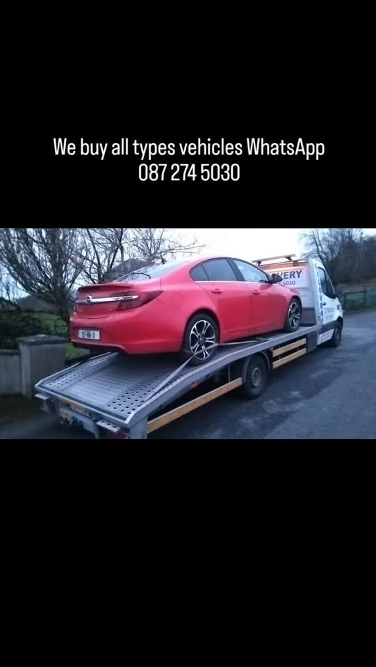 We buy all types of vehicles — WhatsApp us on 087 274 5030.